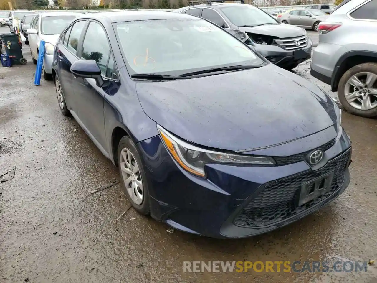 1 Photograph of a damaged car 5YFEPRAE3LP119252 TOYOTA COROLLA 2020