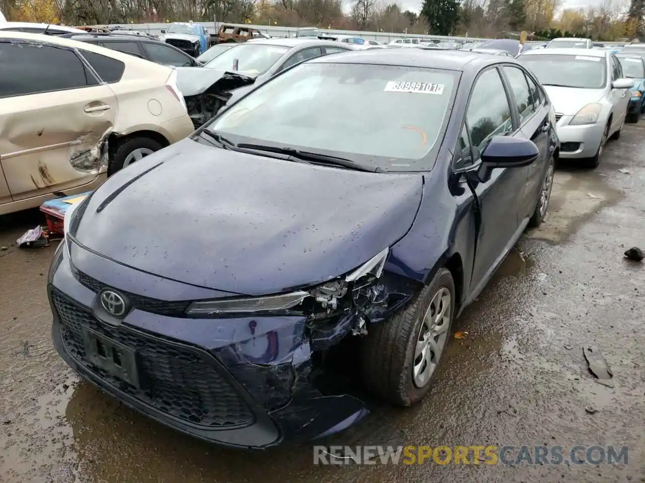 2 Photograph of a damaged car 5YFEPRAE3LP119252 TOYOTA COROLLA 2020