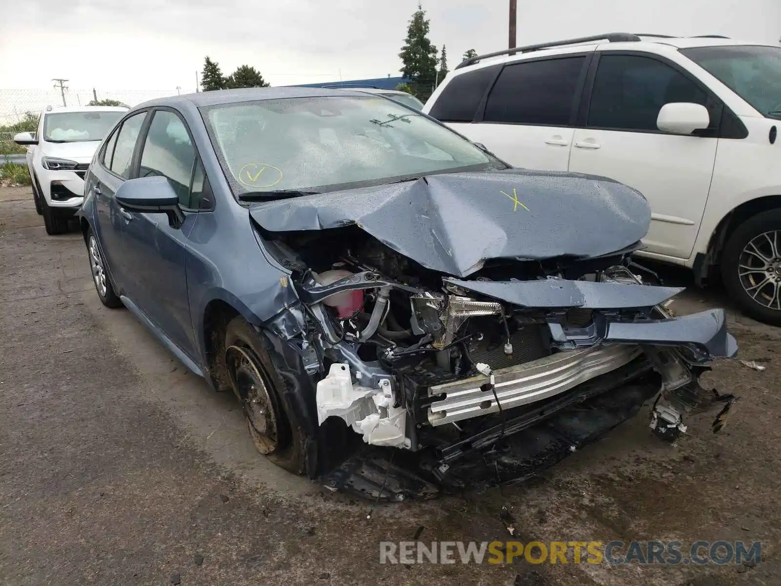 1 Photograph of a damaged car 5YFEPRAE3LP119512 TOYOTA COROLLA 2020