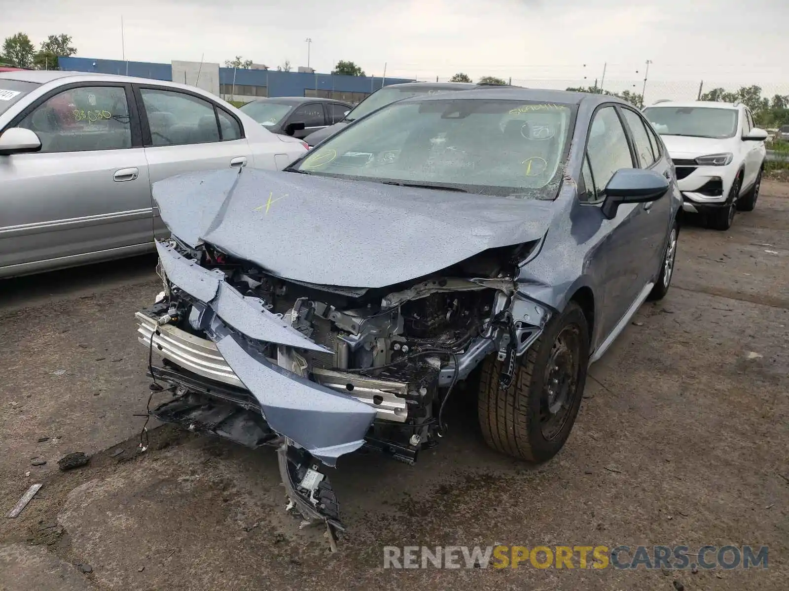 2 Photograph of a damaged car 5YFEPRAE3LP119512 TOYOTA COROLLA 2020