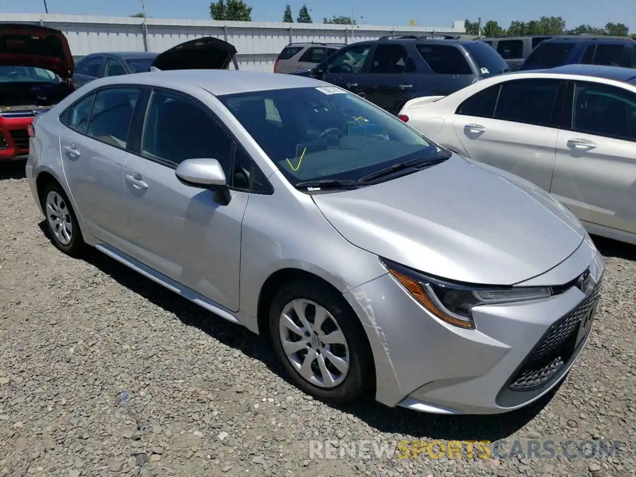 1 Photograph of a damaged car 5YFEPRAE3LP120143 TOYOTA COROLLA 2020