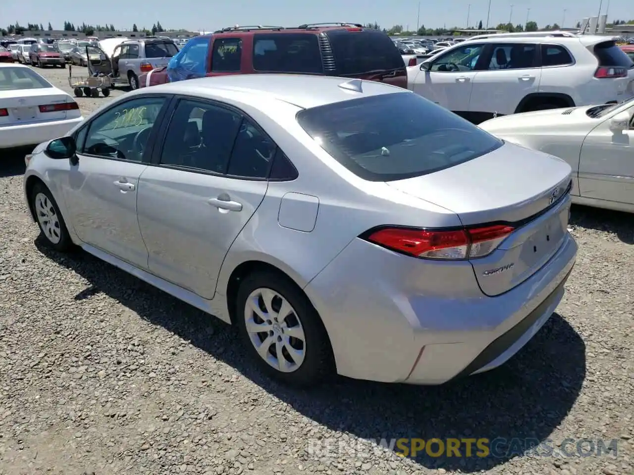 3 Photograph of a damaged car 5YFEPRAE3LP120143 TOYOTA COROLLA 2020