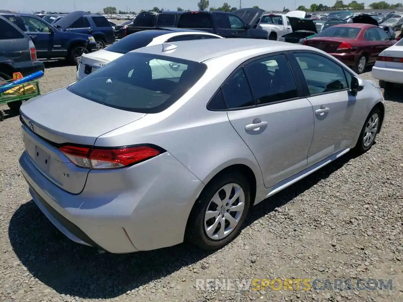 4 Photograph of a damaged car 5YFEPRAE3LP120143 TOYOTA COROLLA 2020