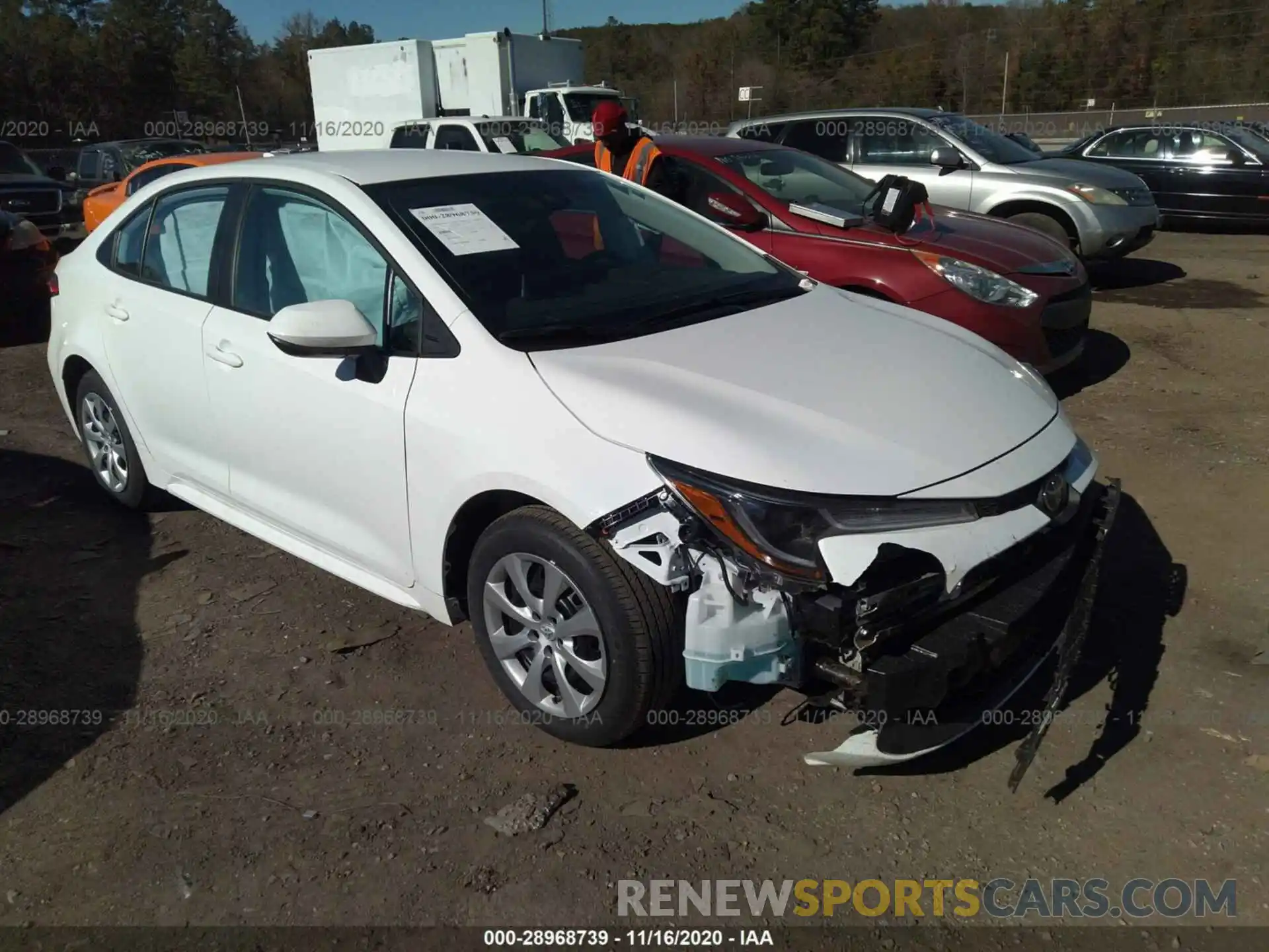 1 Photograph of a damaged car 5YFEPRAE3LP121325 TOYOTA COROLLA 2020