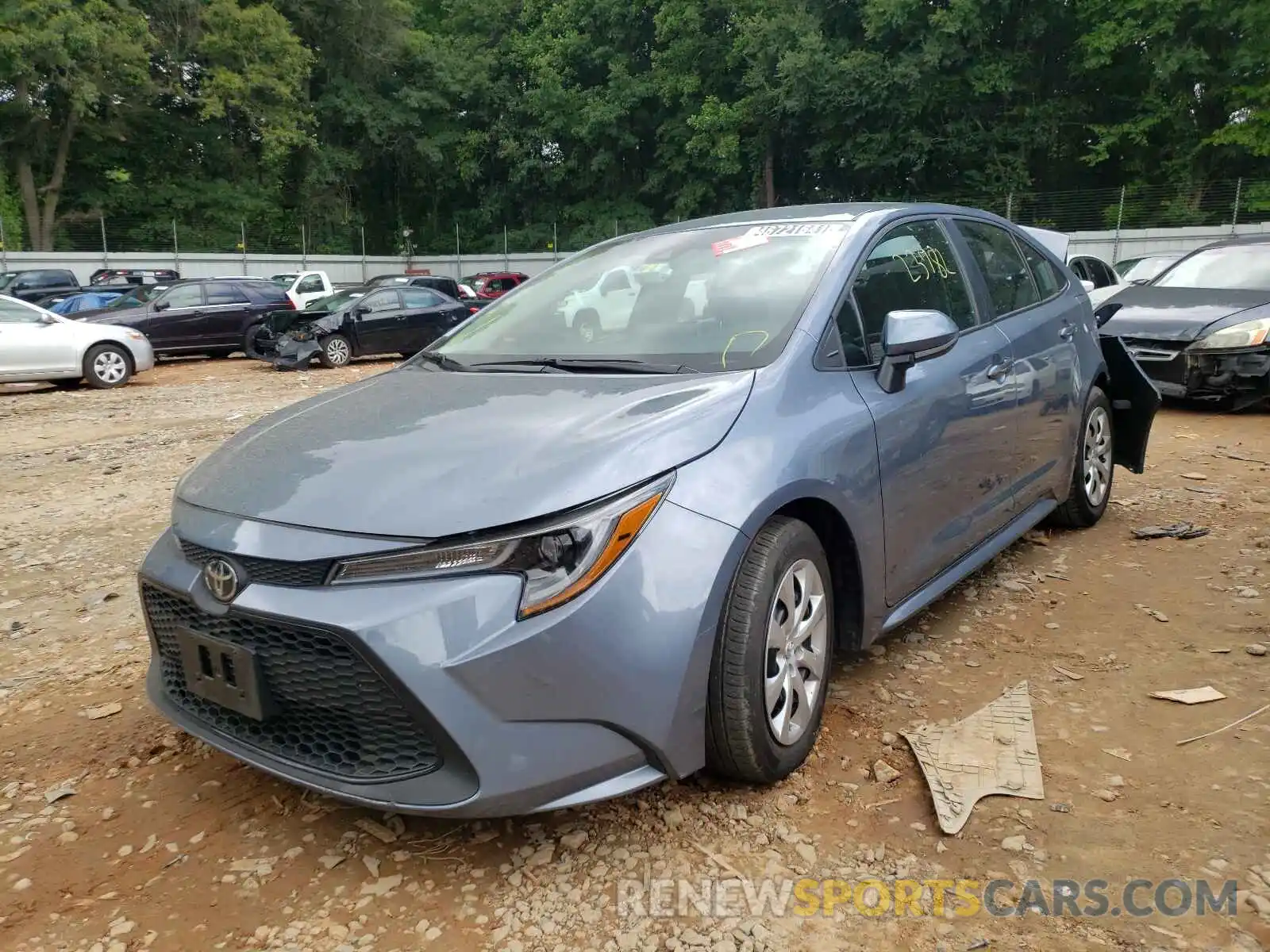 2 Photograph of a damaged car 5YFEPRAE3LP121602 TOYOTA COROLLA 2020