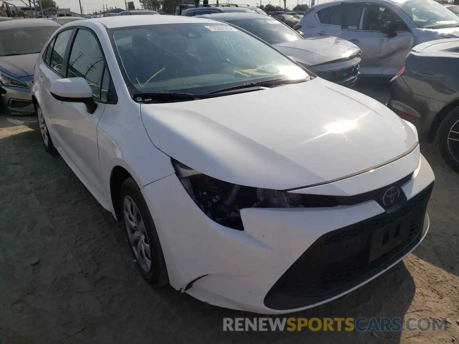 1 Photograph of a damaged car 5YFEPRAE3LP121793 TOYOTA COROLLA 2020