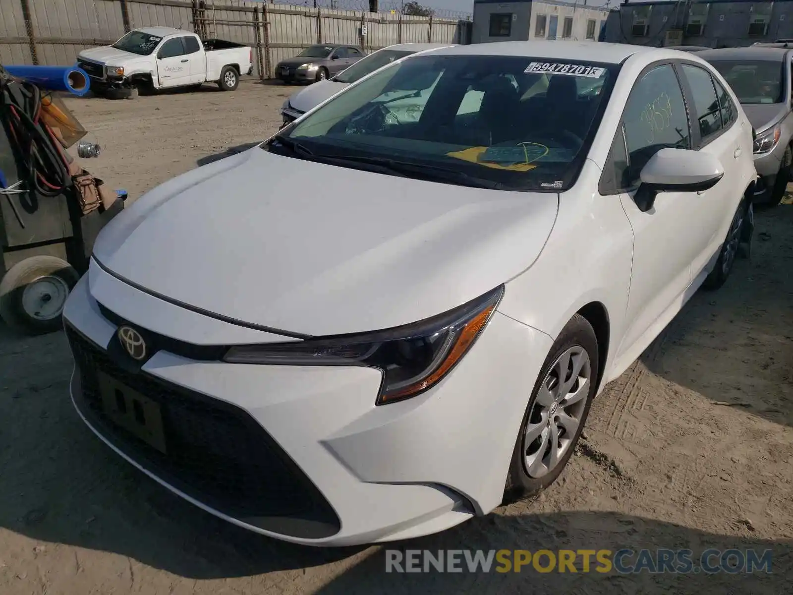 2 Photograph of a damaged car 5YFEPRAE3LP121793 TOYOTA COROLLA 2020