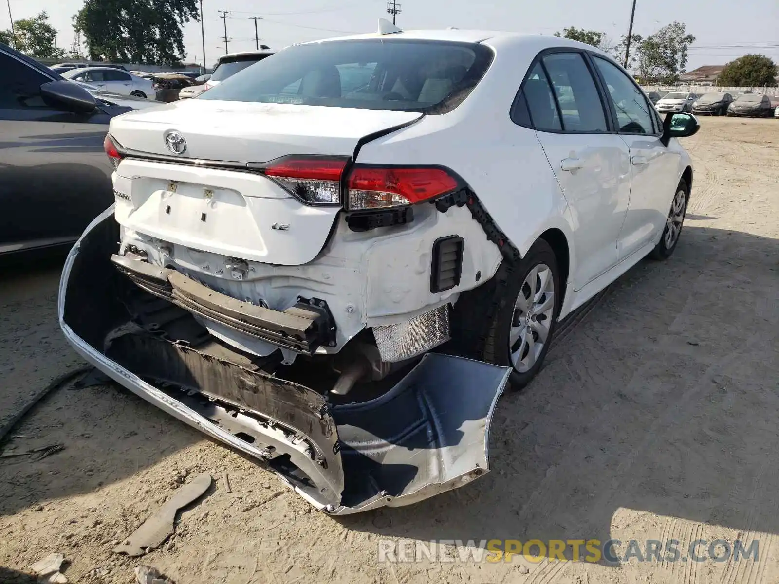 4 Photograph of a damaged car 5YFEPRAE3LP121793 TOYOTA COROLLA 2020