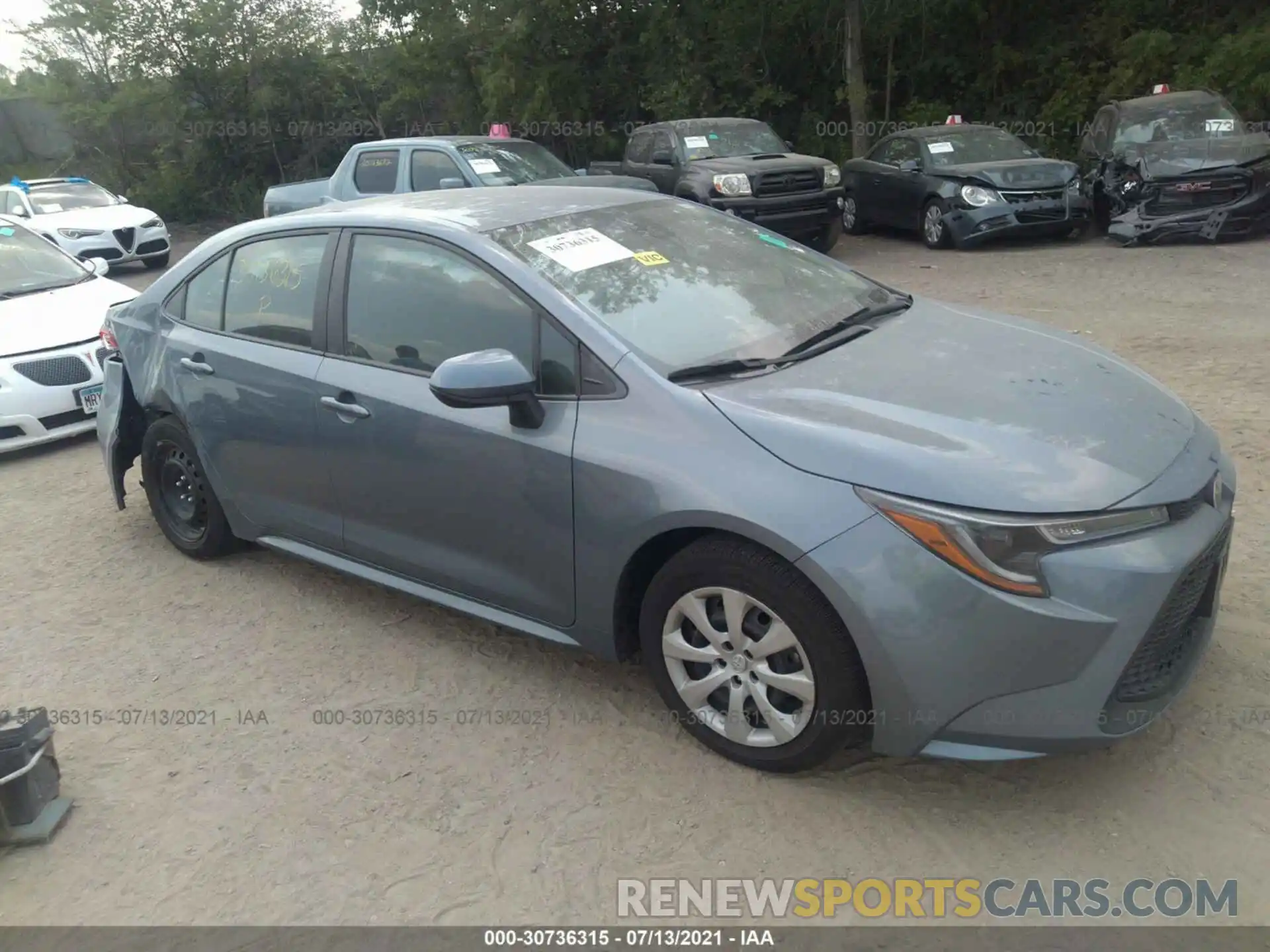 1 Photograph of a damaged car 5YFEPRAE3LP122264 TOYOTA COROLLA 2020