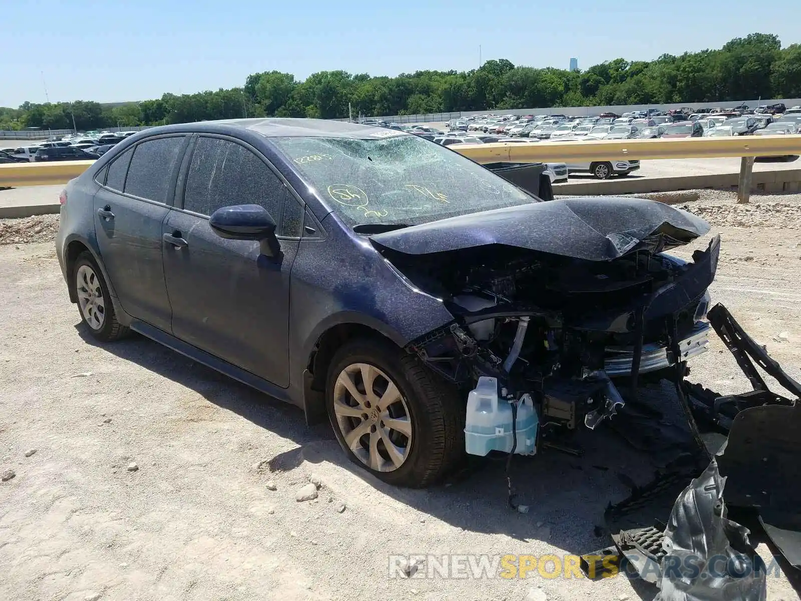 1 Photograph of a damaged car 5YFEPRAE3LP122815 TOYOTA COROLLA 2020