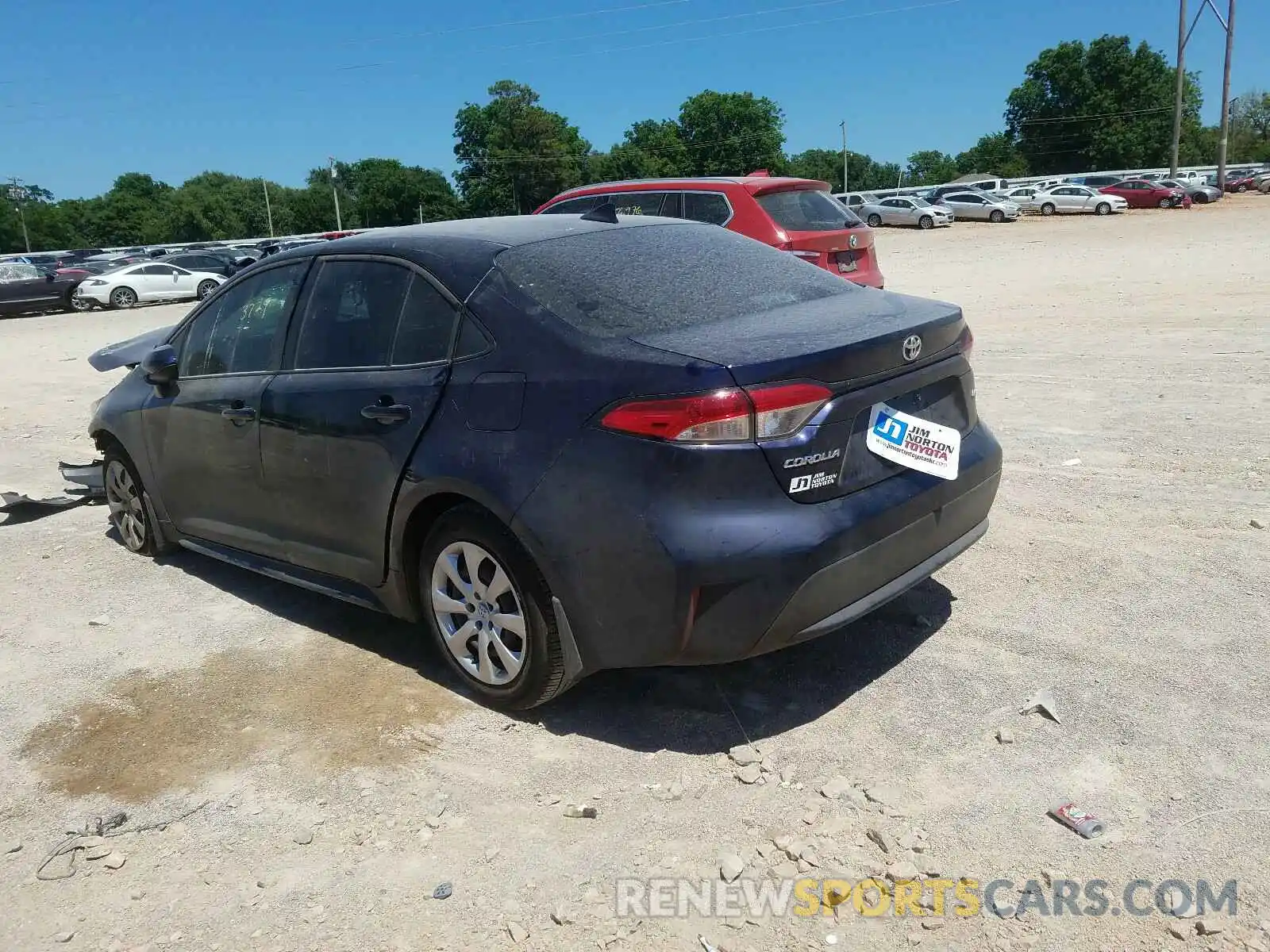 3 Photograph of a damaged car 5YFEPRAE3LP122815 TOYOTA COROLLA 2020