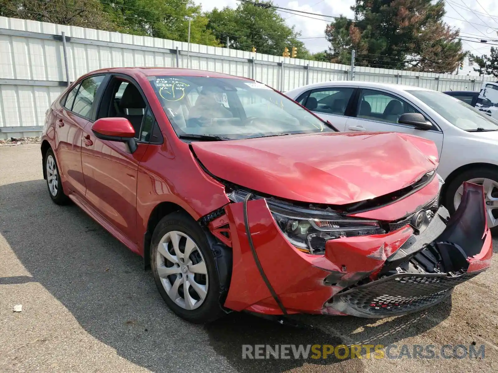 1 Photograph of a damaged car 5YFEPRAE3LP123219 TOYOTA COROLLA 2020