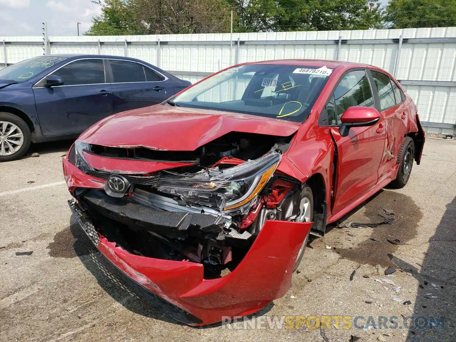 2 Photograph of a damaged car 5YFEPRAE3LP123219 TOYOTA COROLLA 2020