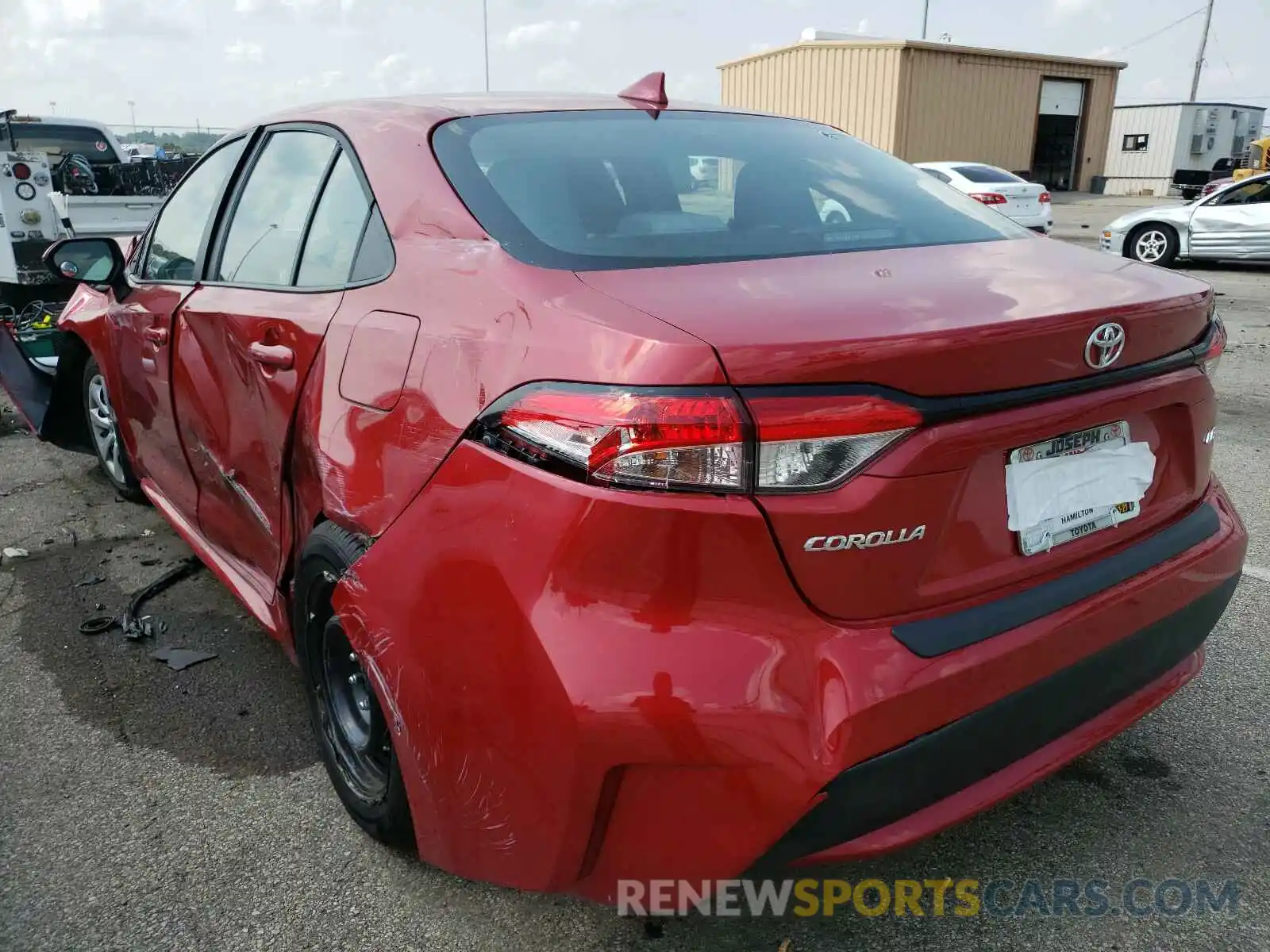 3 Photograph of a damaged car 5YFEPRAE3LP123219 TOYOTA COROLLA 2020