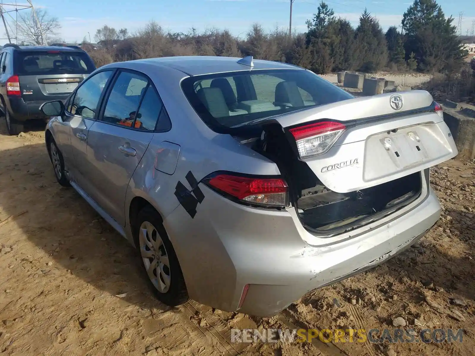 3 Photograph of a damaged car 5YFEPRAE3LP124144 TOYOTA COROLLA 2020