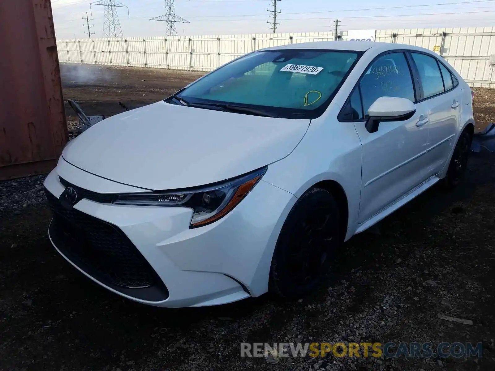 2 Photograph of a damaged car 5YFEPRAE3LP125245 TOYOTA COROLLA 2020