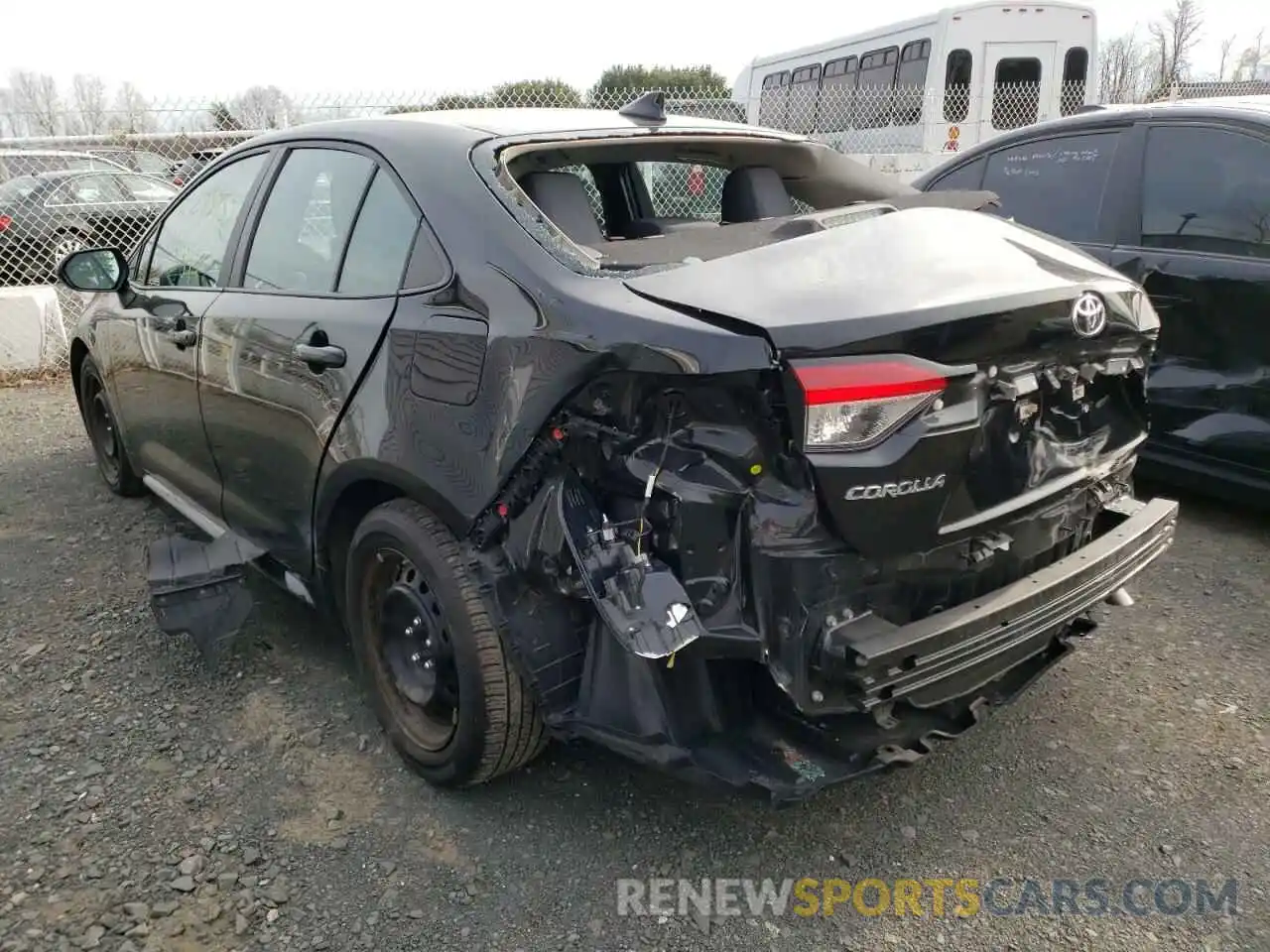 3 Photograph of a damaged car 5YFEPRAE3LP126721 TOYOTA COROLLA 2020