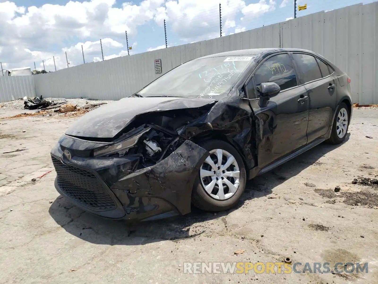 2 Photograph of a damaged car 5YFEPRAE3LP129781 TOYOTA COROLLA 2020