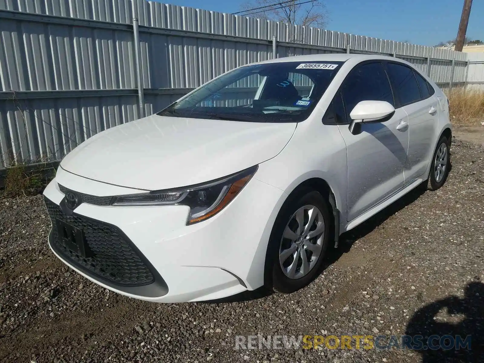 2 Photograph of a damaged car 5YFEPRAE3LP130932 TOYOTA COROLLA 2020