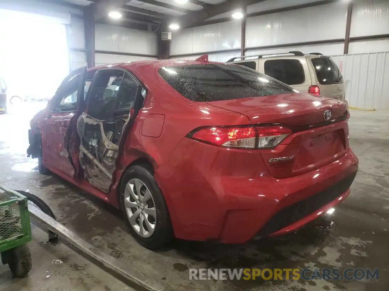 3 Photograph of a damaged car 5YFEPRAE3LP130980 TOYOTA COROLLA 2020