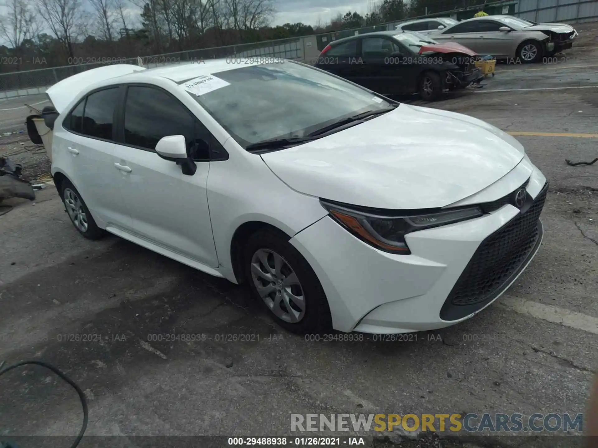 1 Photograph of a damaged car 5YFEPRAE3LP132664 TOYOTA COROLLA 2020