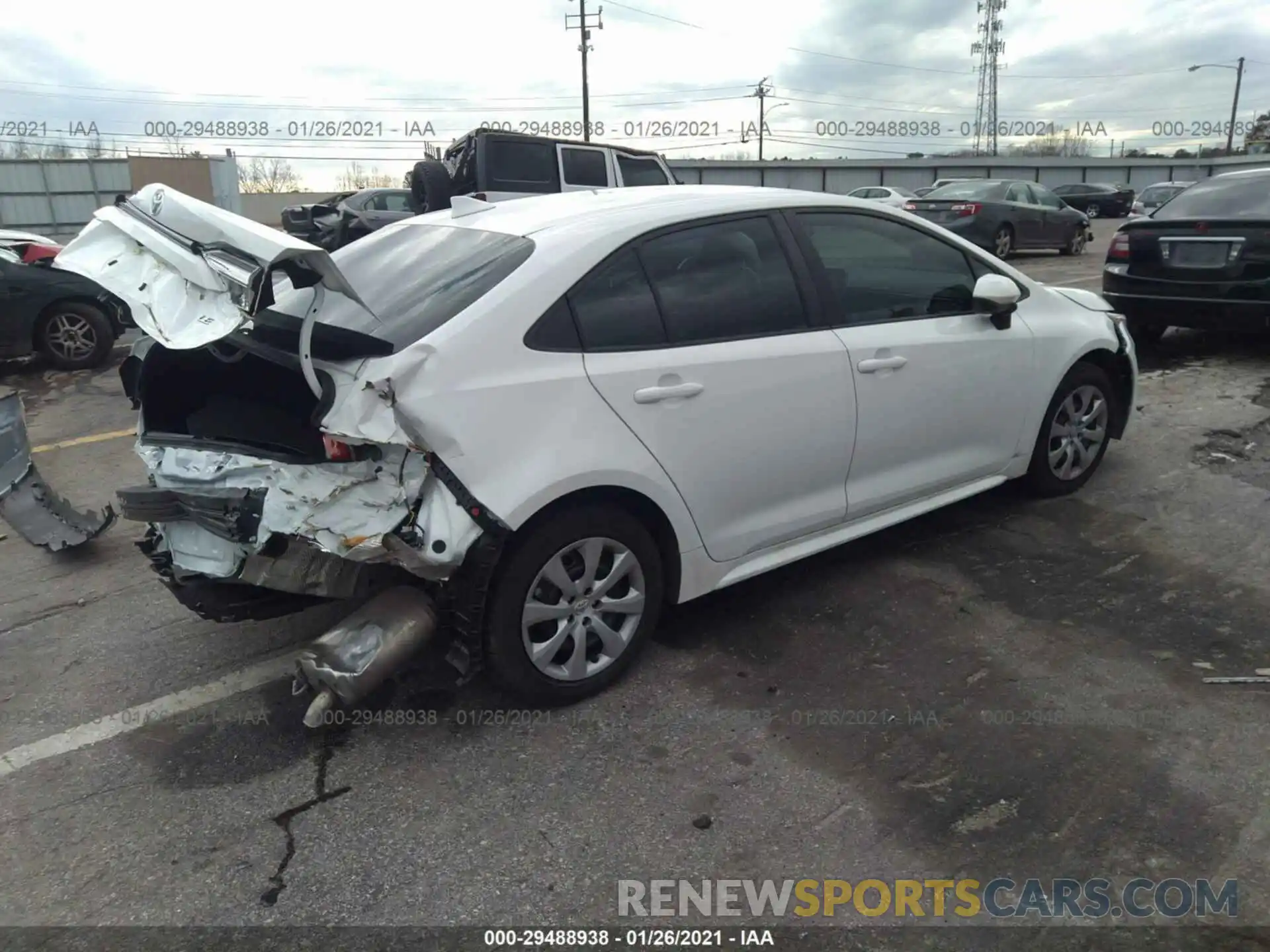 4 Photograph of a damaged car 5YFEPRAE3LP132664 TOYOTA COROLLA 2020