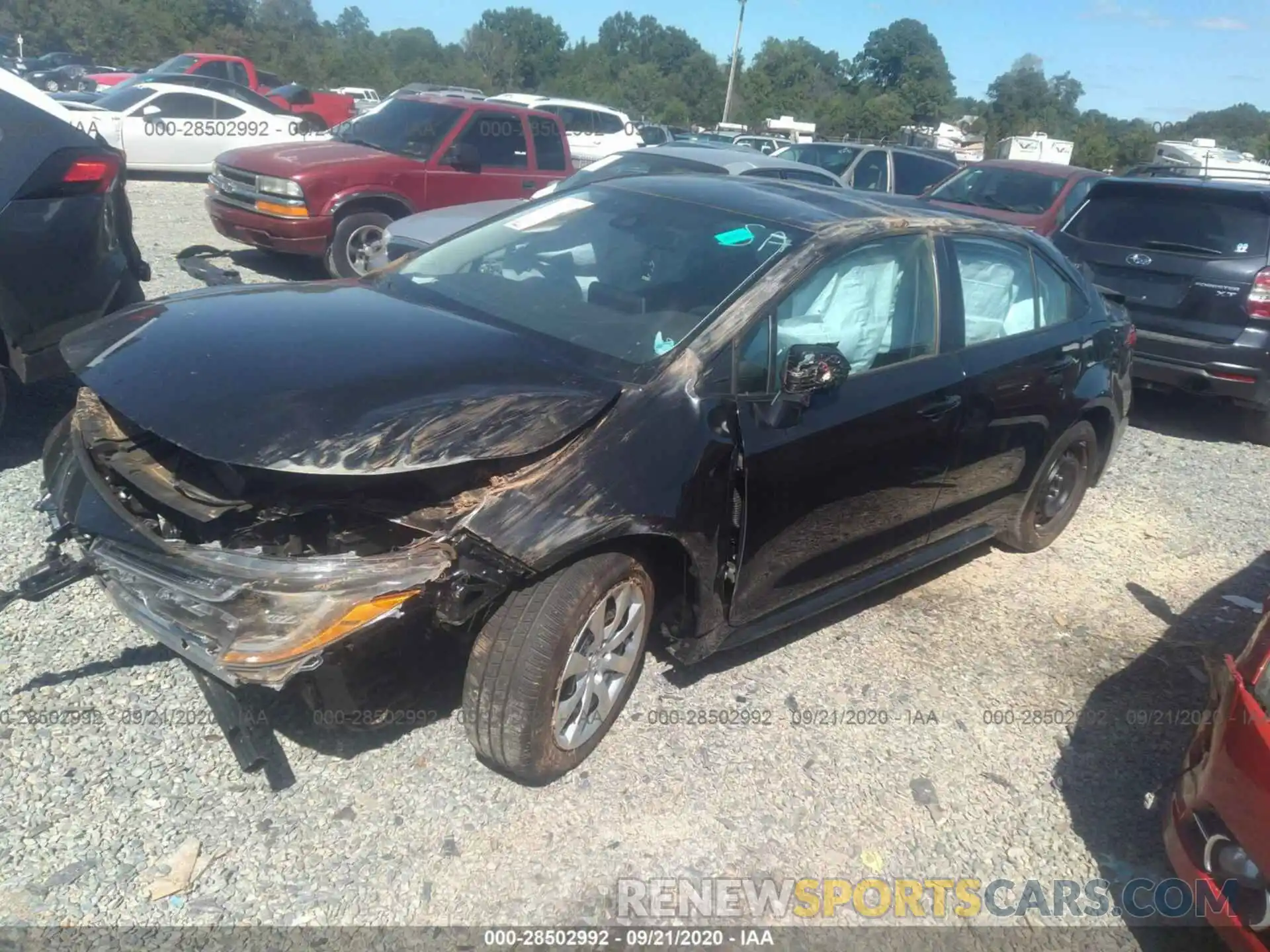 2 Photograph of a damaged car 5YFEPRAE3LP132874 TOYOTA COROLLA 2020