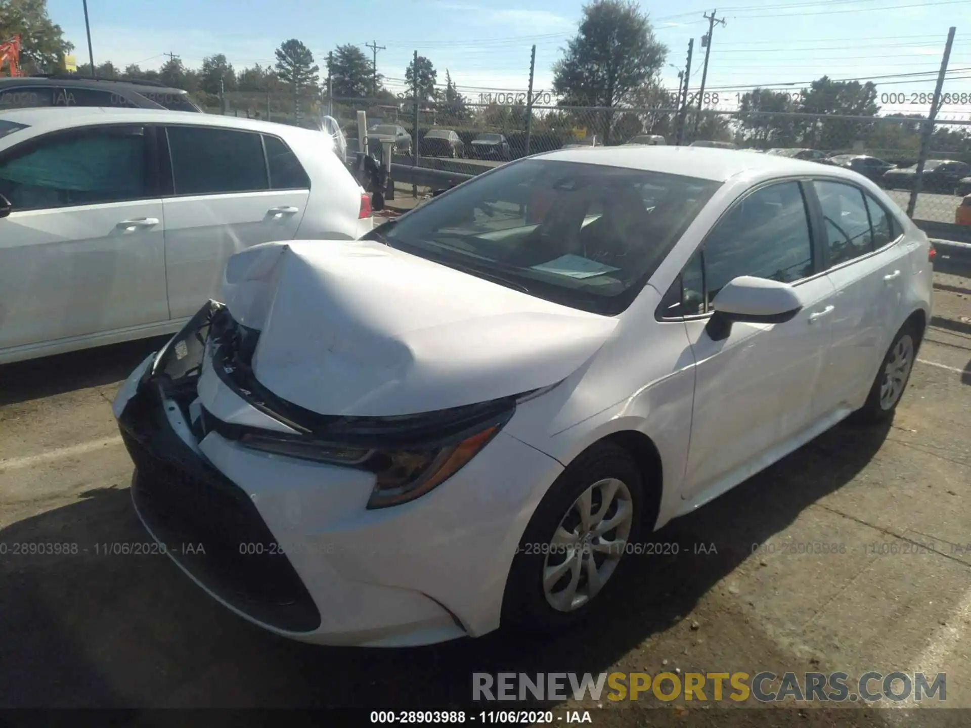 2 Photograph of a damaged car 5YFEPRAE3LP134172 TOYOTA COROLLA 2020