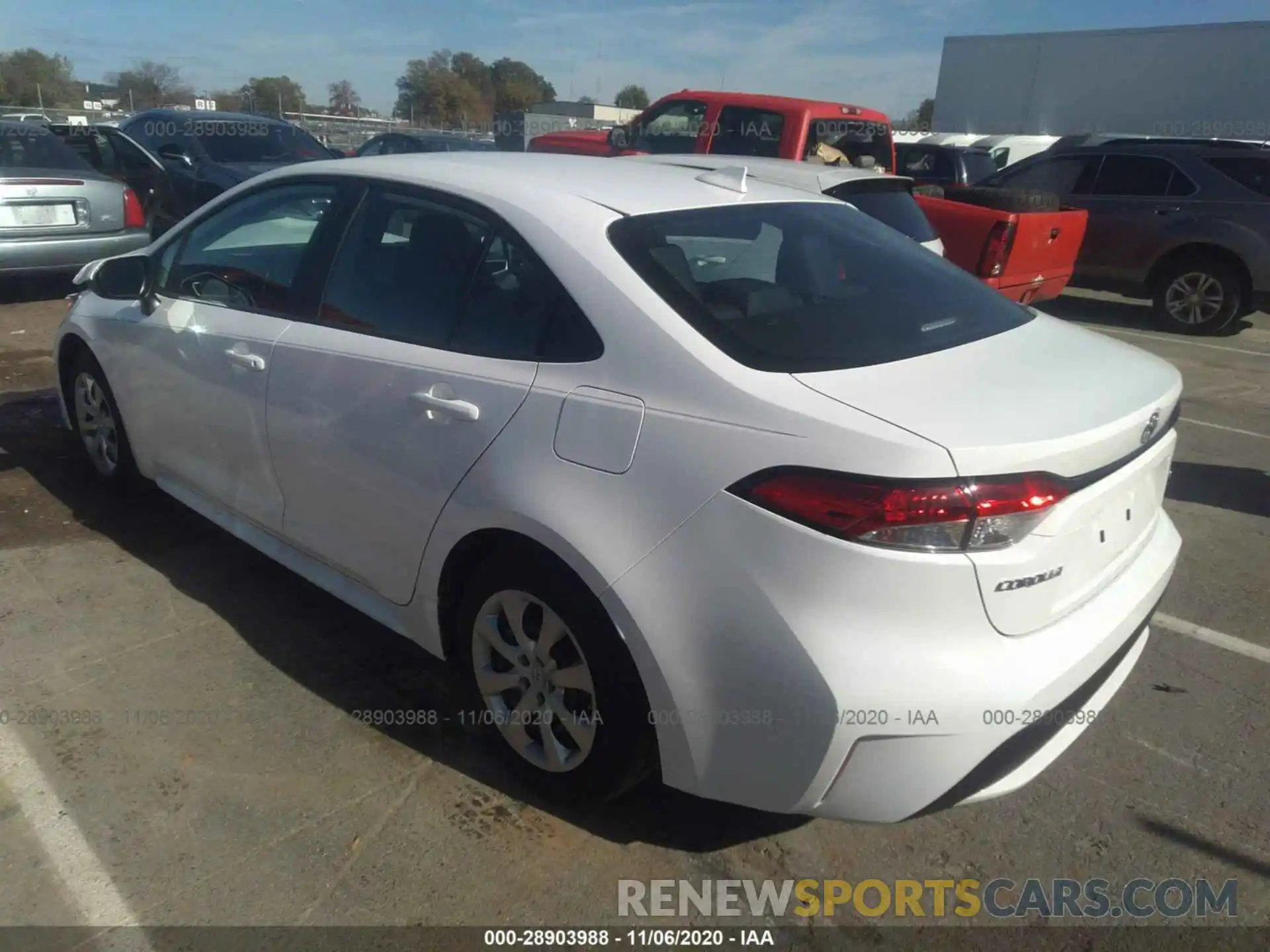 3 Photograph of a damaged car 5YFEPRAE3LP134172 TOYOTA COROLLA 2020