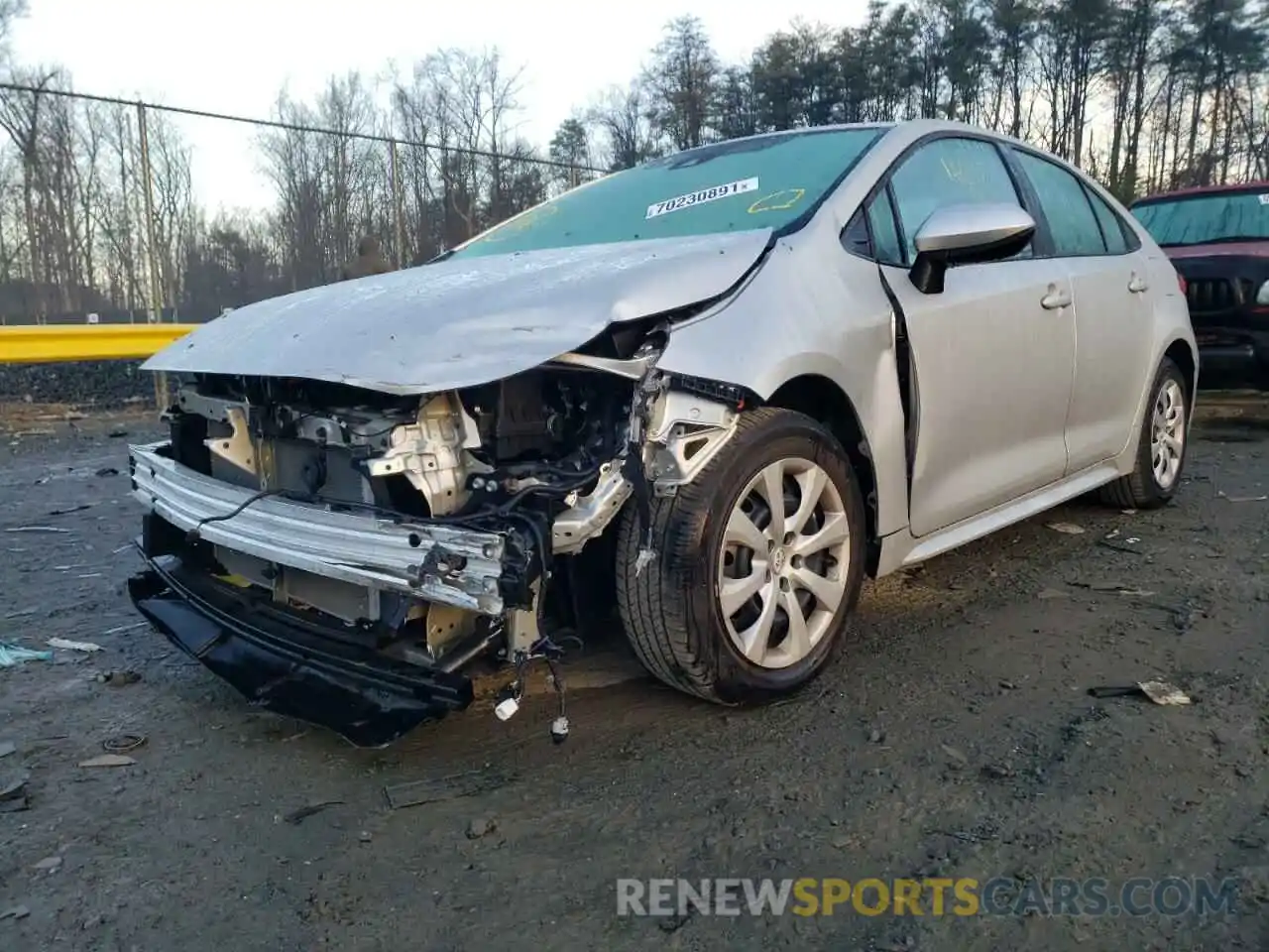 2 Photograph of a damaged car 5YFEPRAE3LP134981 TOYOTA COROLLA 2020