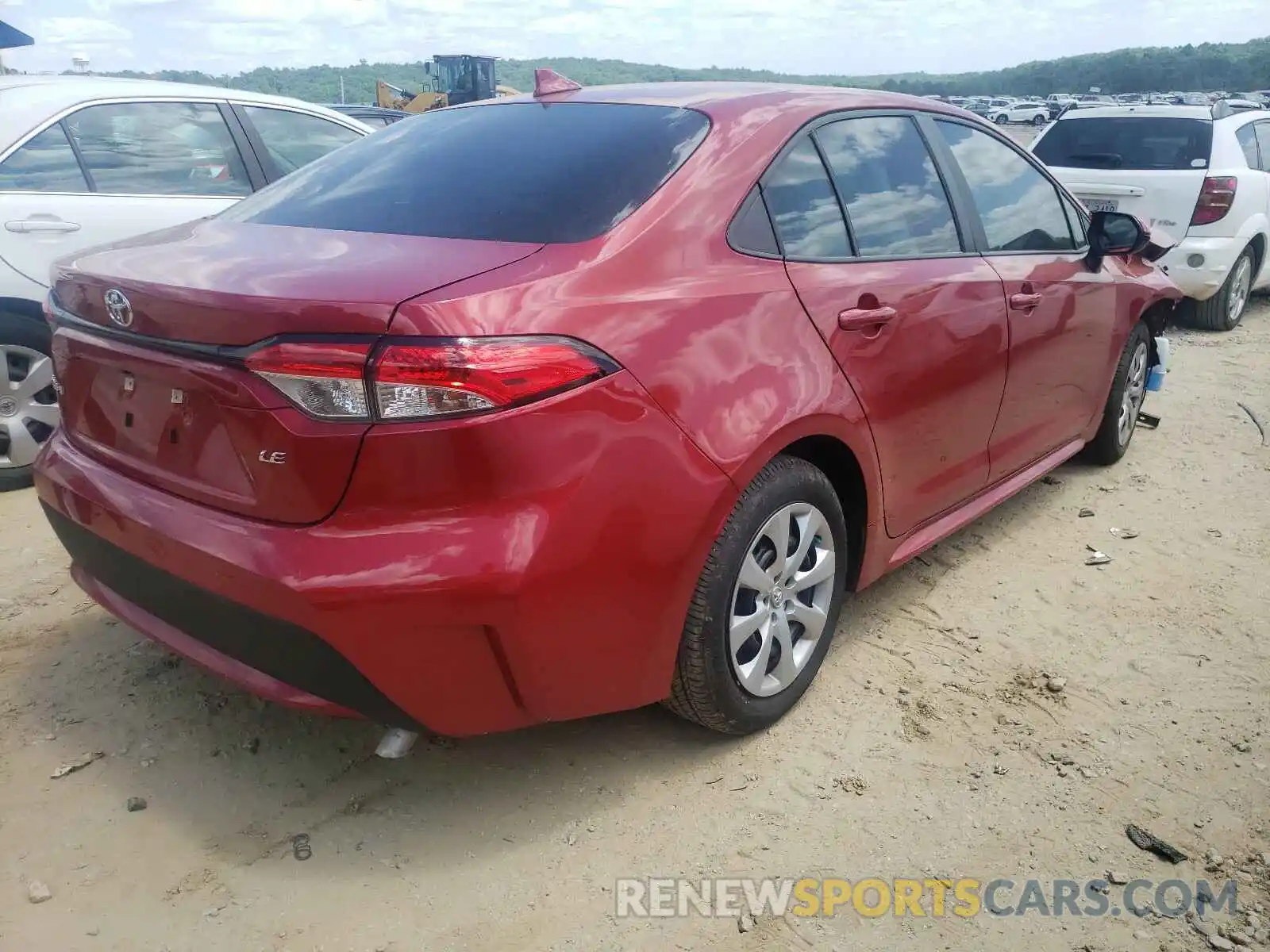 3 Photograph of a damaged car 5YFEPRAE3LP135905 TOYOTA COROLLA 2020