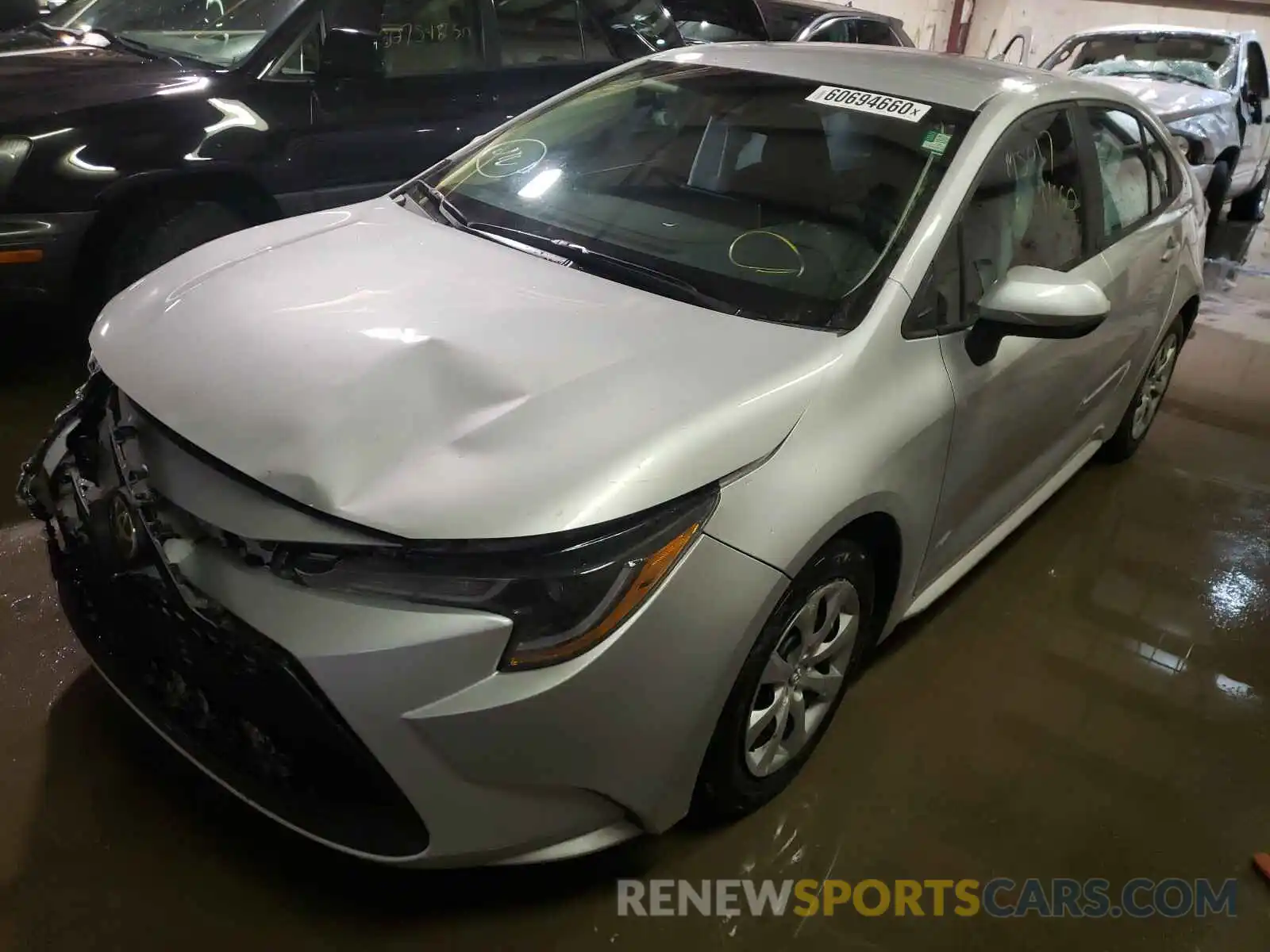 2 Photograph of a damaged car 5YFEPRAE3LP136214 TOYOTA COROLLA 2020