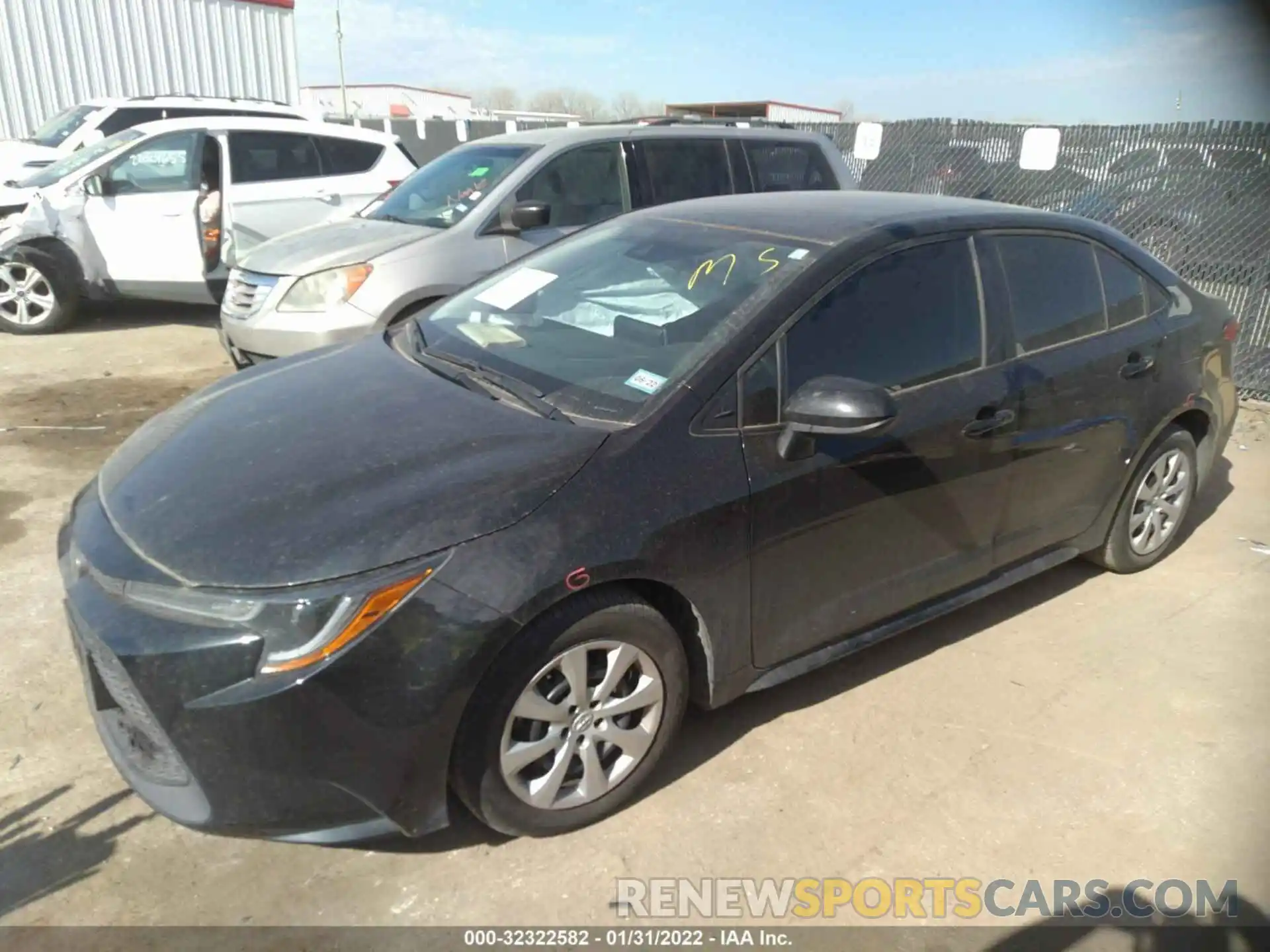 2 Photograph of a damaged car 5YFEPRAE3LP137024 TOYOTA COROLLA 2020