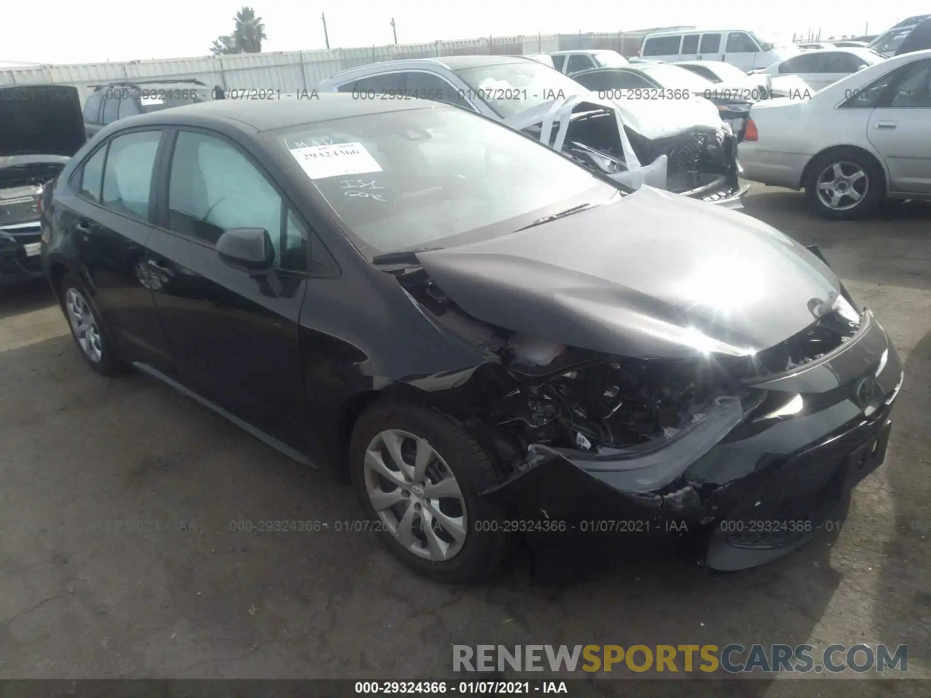 1 Photograph of a damaged car 5YFEPRAE3LP137542 TOYOTA COROLLA 2020