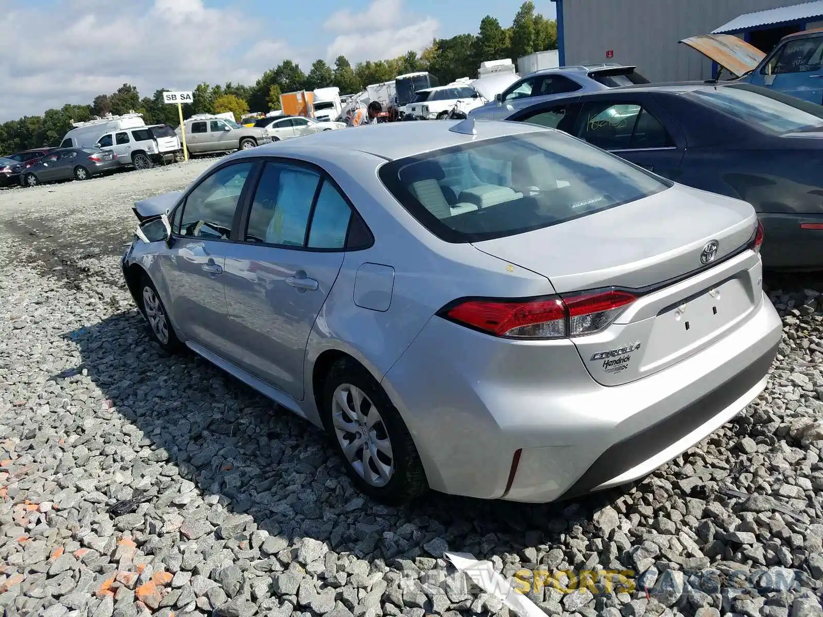 3 Photograph of a damaged car 5YFEPRAE3LP138643 TOYOTA COROLLA 2020