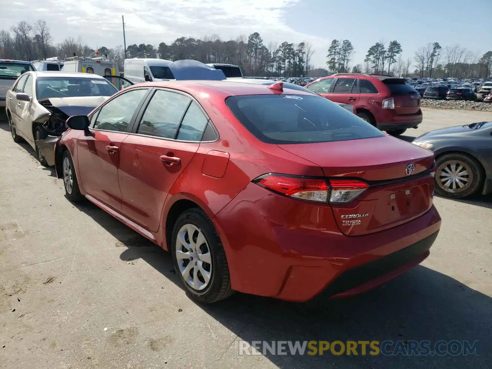 3 Photograph of a damaged car 5YFEPRAE3LP140408 TOYOTA COROLLA 2020