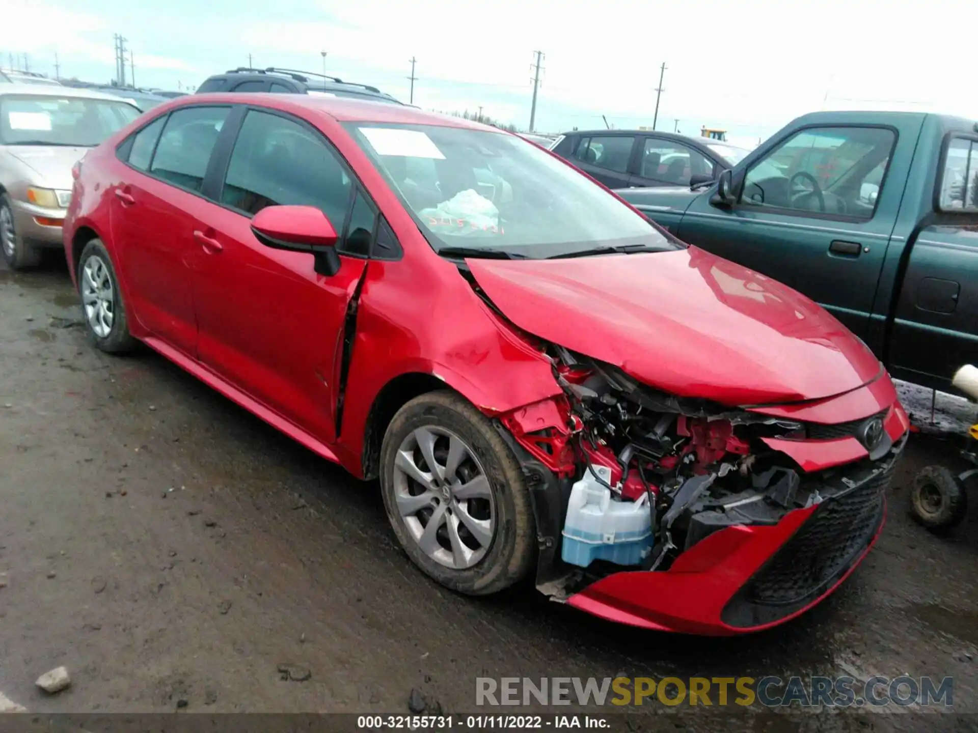 1 Photograph of a damaged car 5YFEPRAE3LP140540 TOYOTA COROLLA 2020