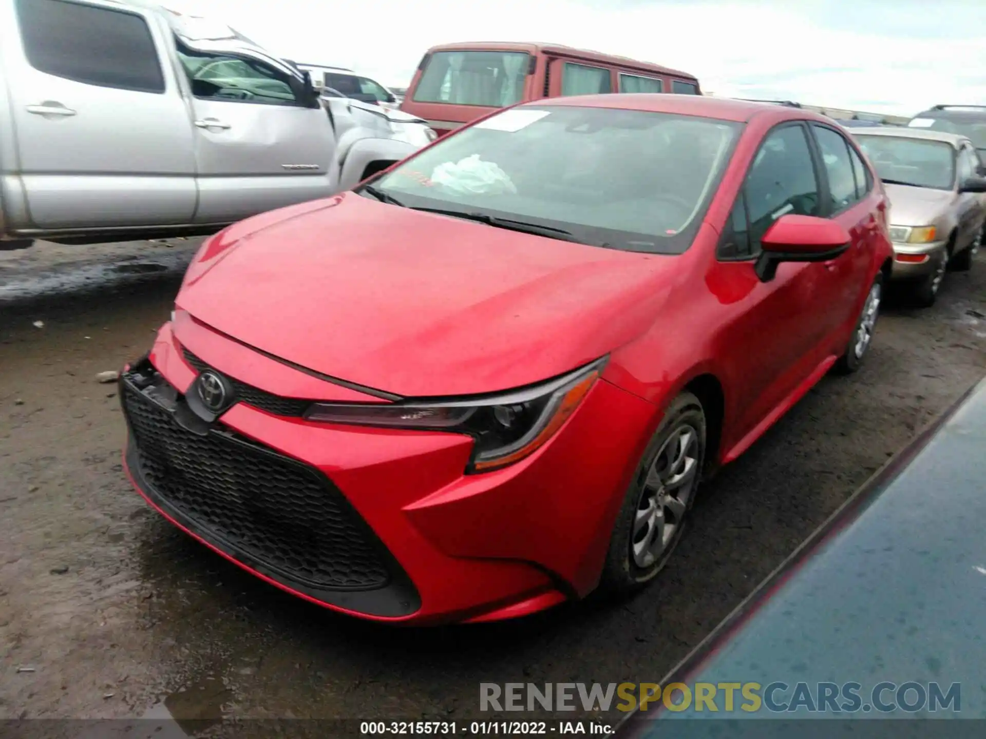 2 Photograph of a damaged car 5YFEPRAE3LP140540 TOYOTA COROLLA 2020