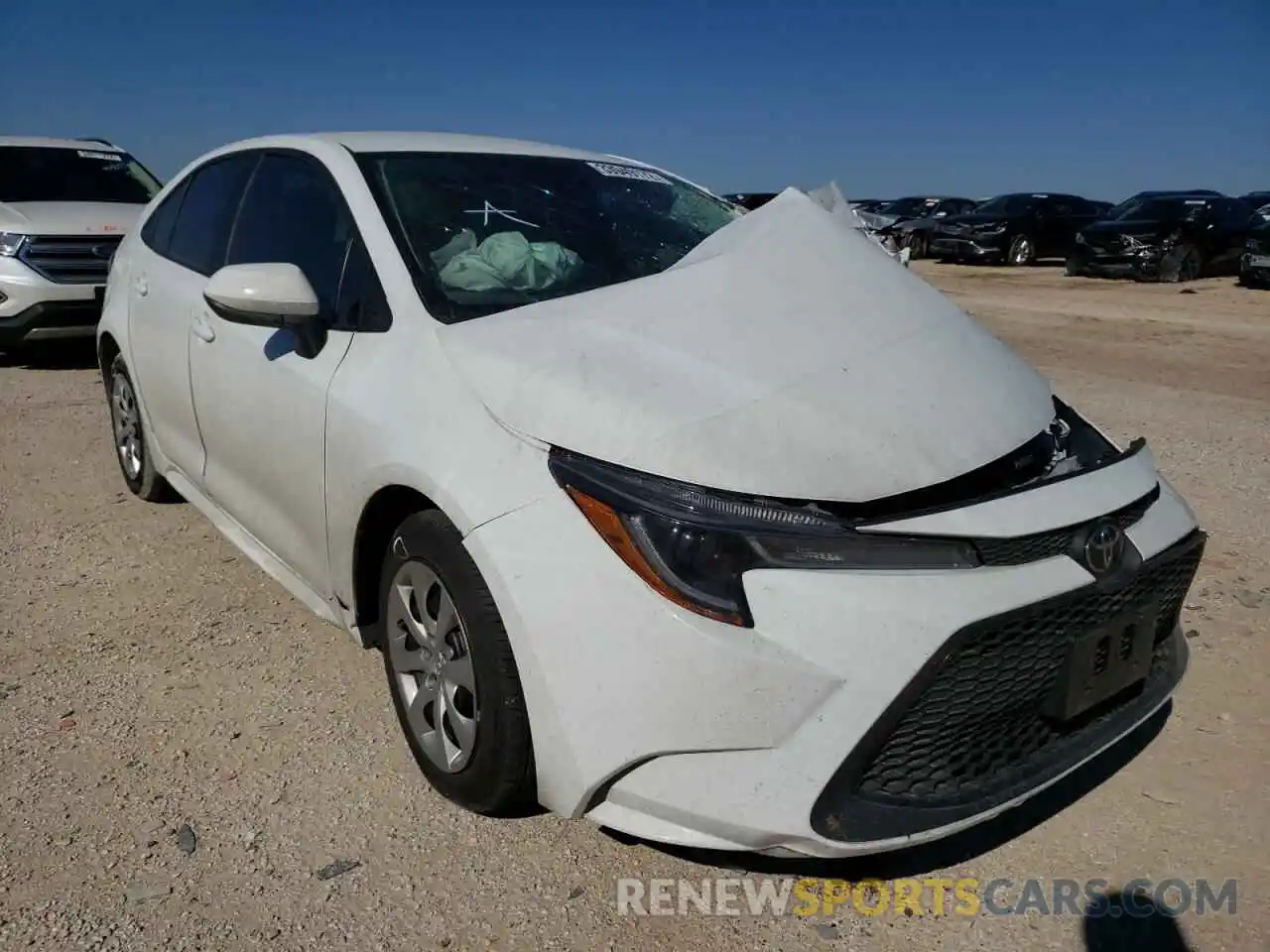 1 Photograph of a damaged car 5YFEPRAE3LP140697 TOYOTA COROLLA 2020