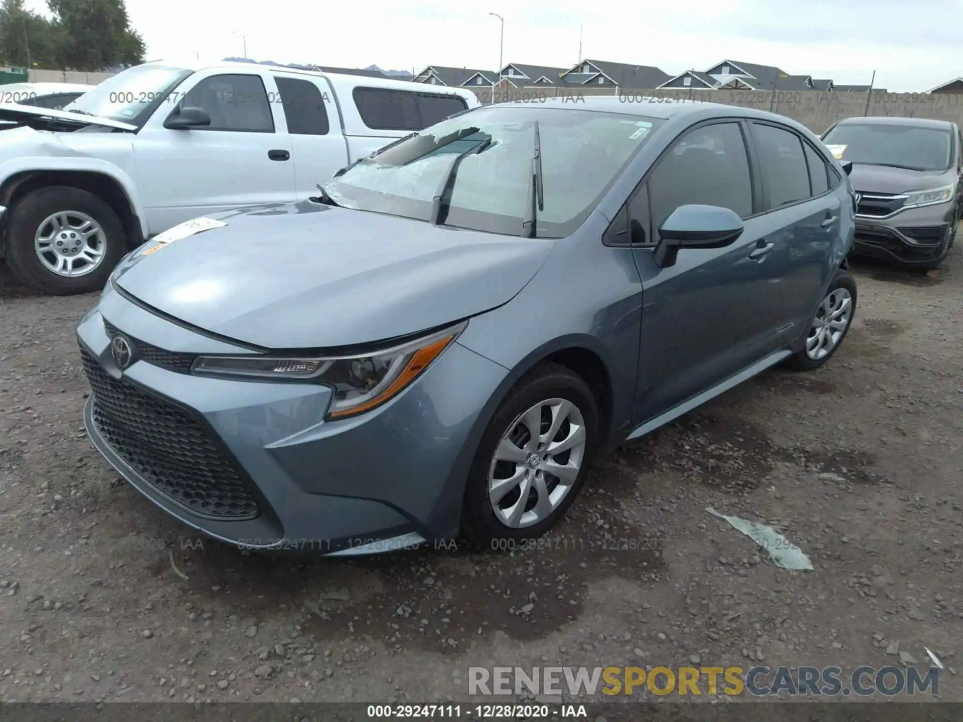 2 Photograph of a damaged car 5YFEPRAE3LP141395 TOYOTA COROLLA 2020