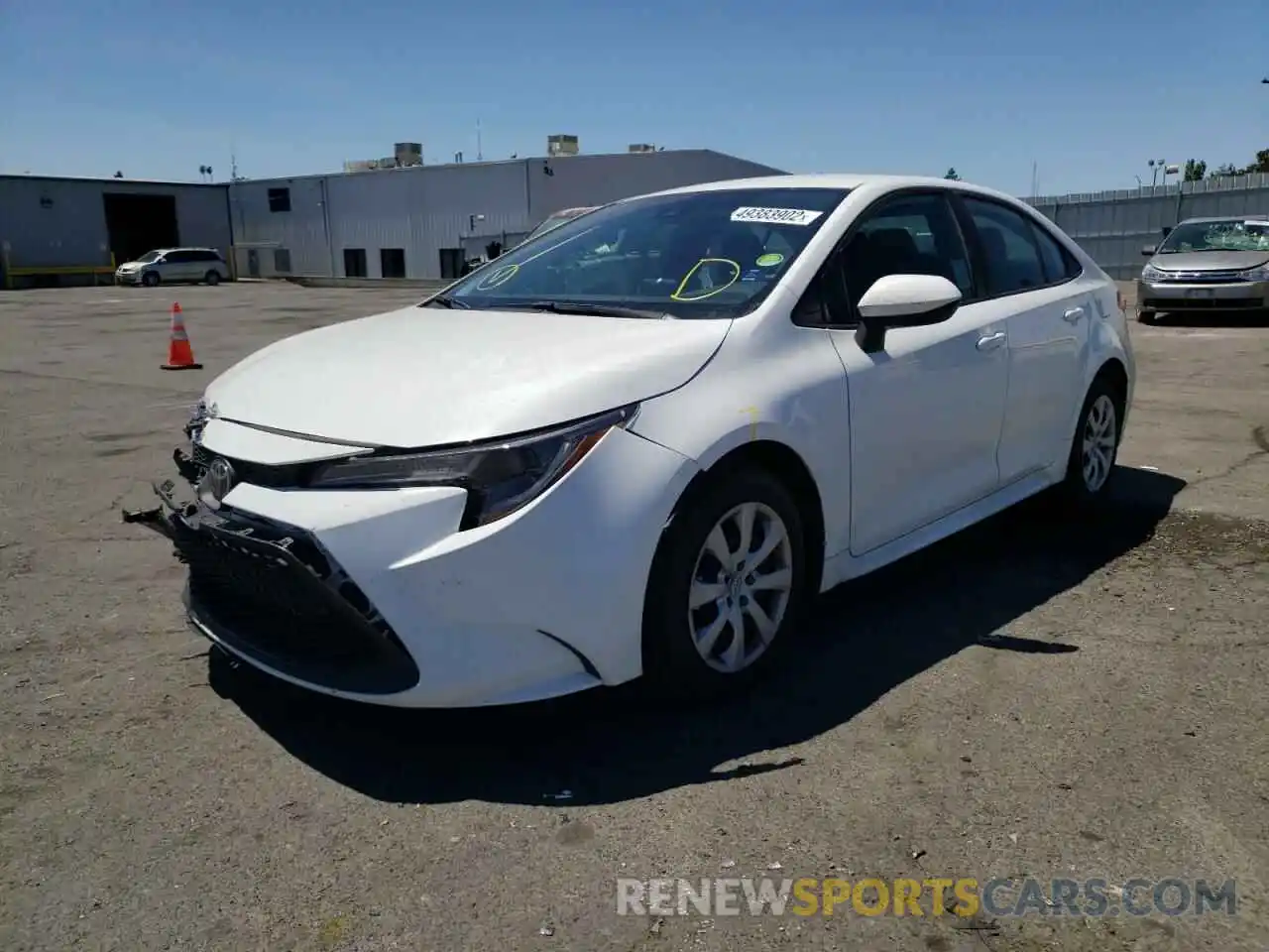 2 Photograph of a damaged car 5YFEPRAE3LP141400 TOYOTA COROLLA 2020