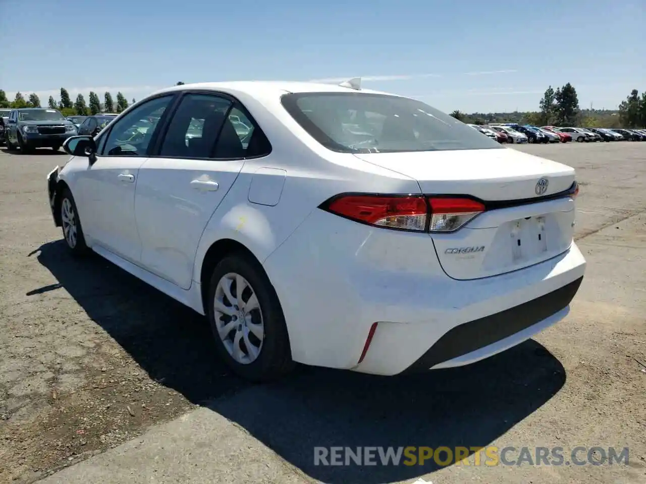 3 Photograph of a damaged car 5YFEPRAE3LP141400 TOYOTA COROLLA 2020