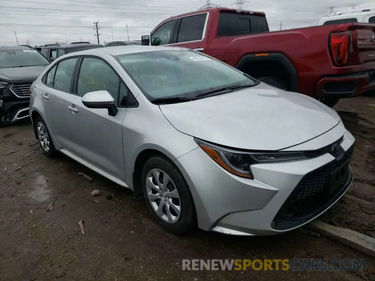 1 Photograph of a damaged car 5YFEPRAE3LP142773 TOYOTA COROLLA 2020