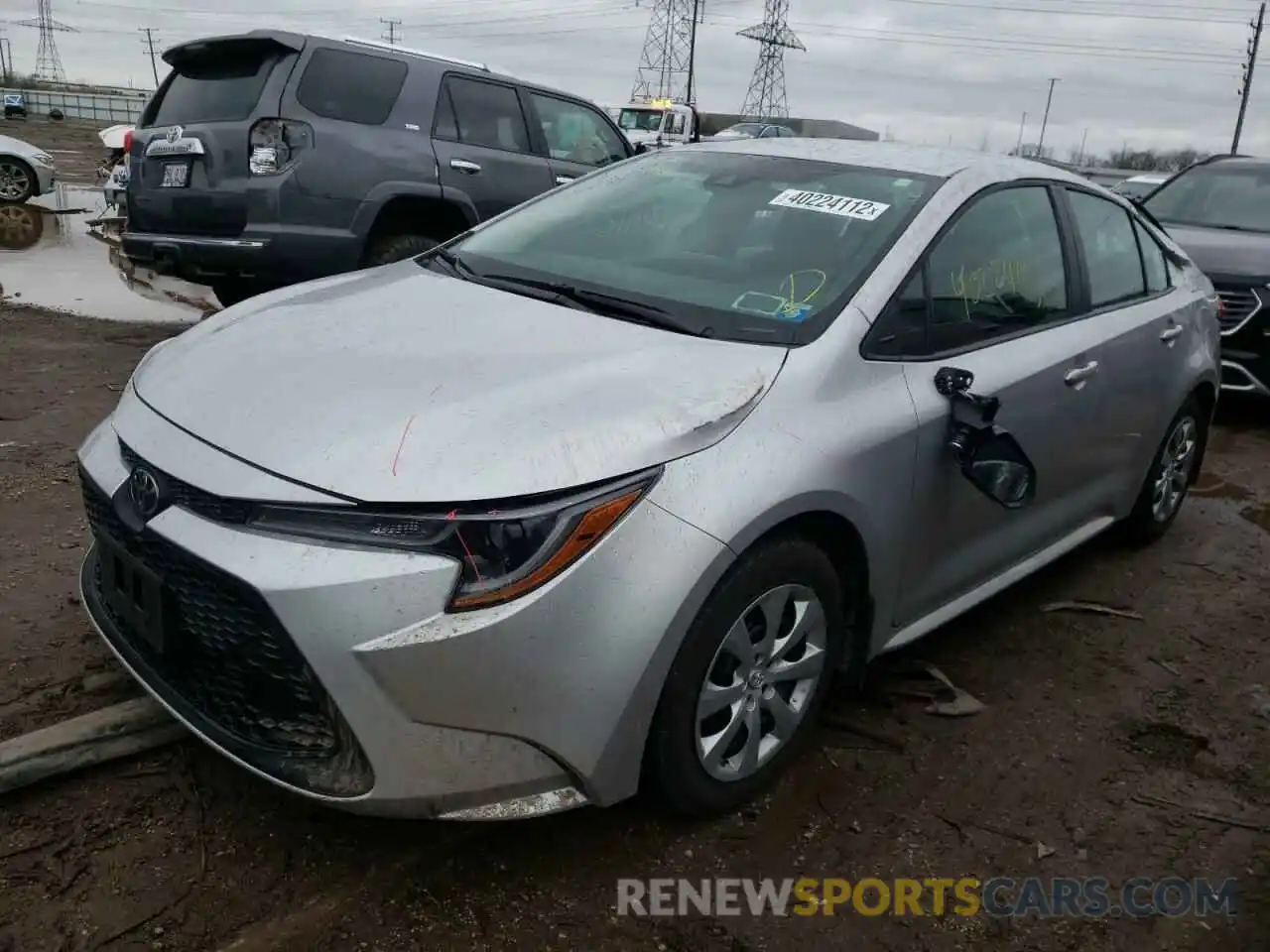 2 Photograph of a damaged car 5YFEPRAE3LP142773 TOYOTA COROLLA 2020