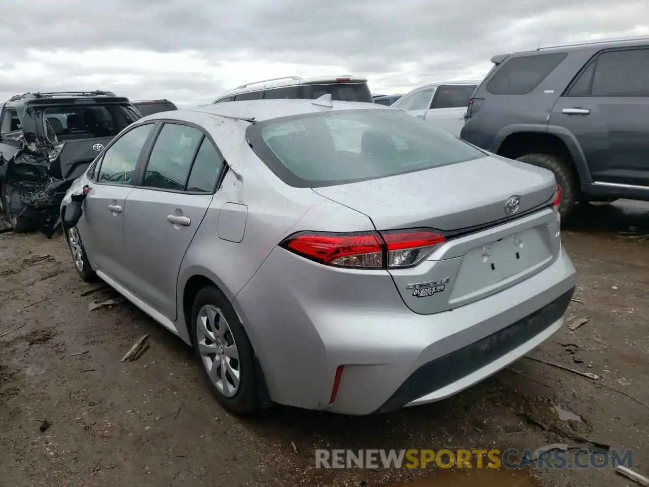 3 Photograph of a damaged car 5YFEPRAE3LP142773 TOYOTA COROLLA 2020