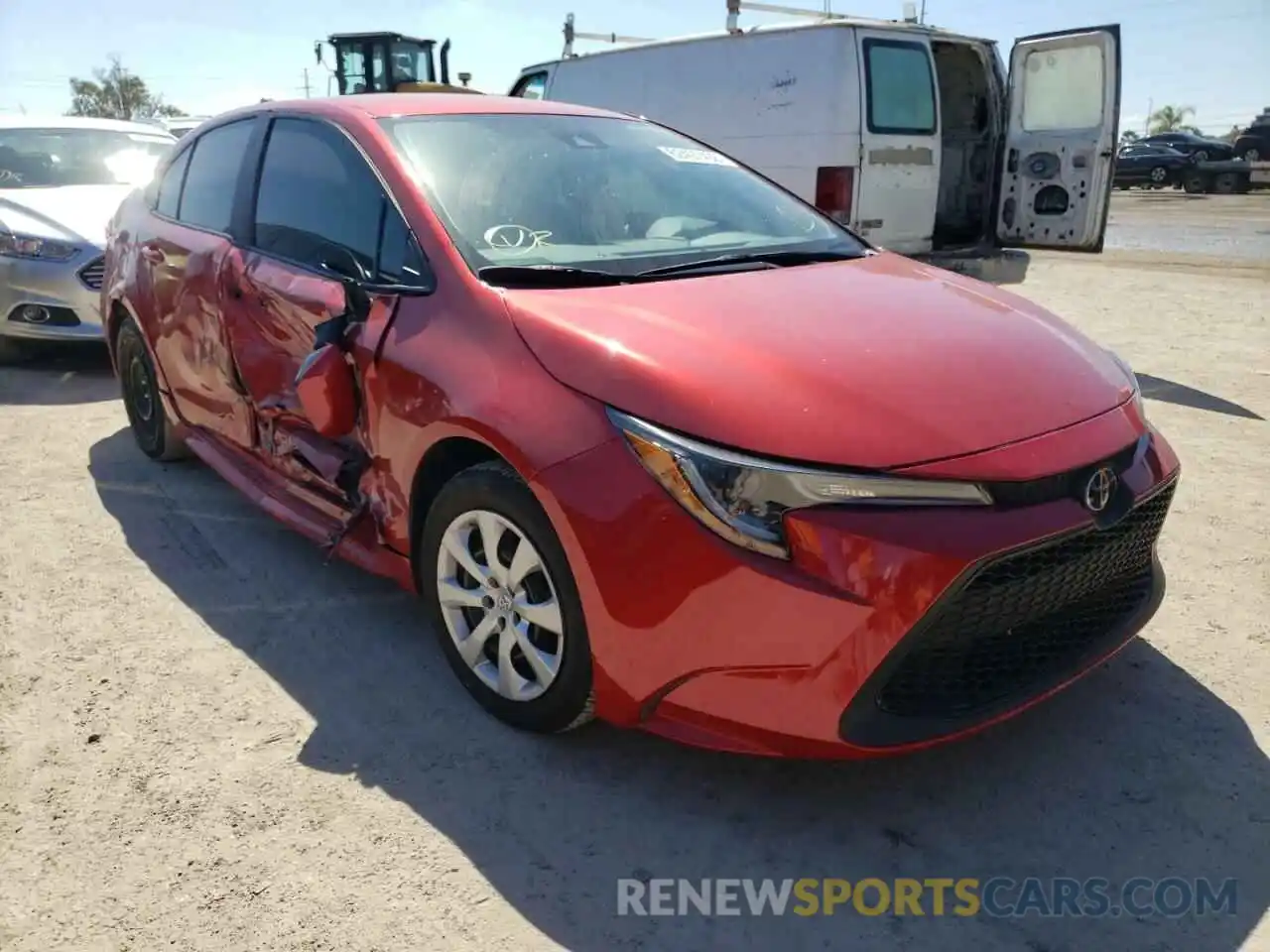 1 Photograph of a damaged car 5YFEPRAE3LP142949 TOYOTA COROLLA 2020