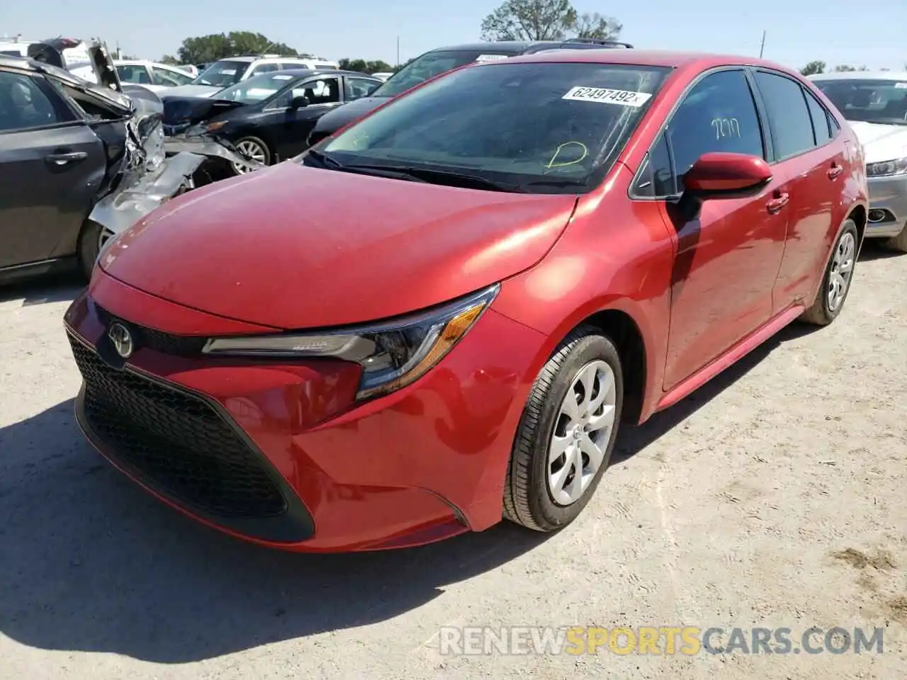 2 Photograph of a damaged car 5YFEPRAE3LP142949 TOYOTA COROLLA 2020