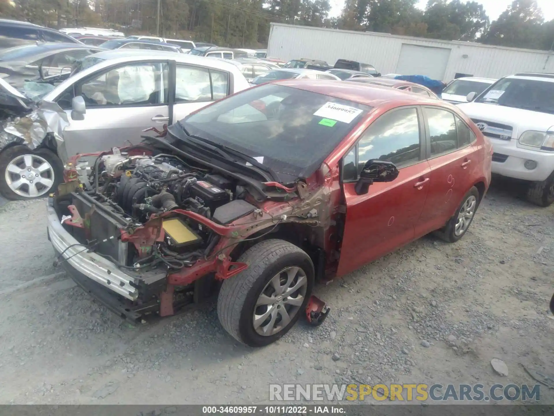 2 Photograph of a damaged car 5YFEPRAE3LP143261 TOYOTA COROLLA 2020