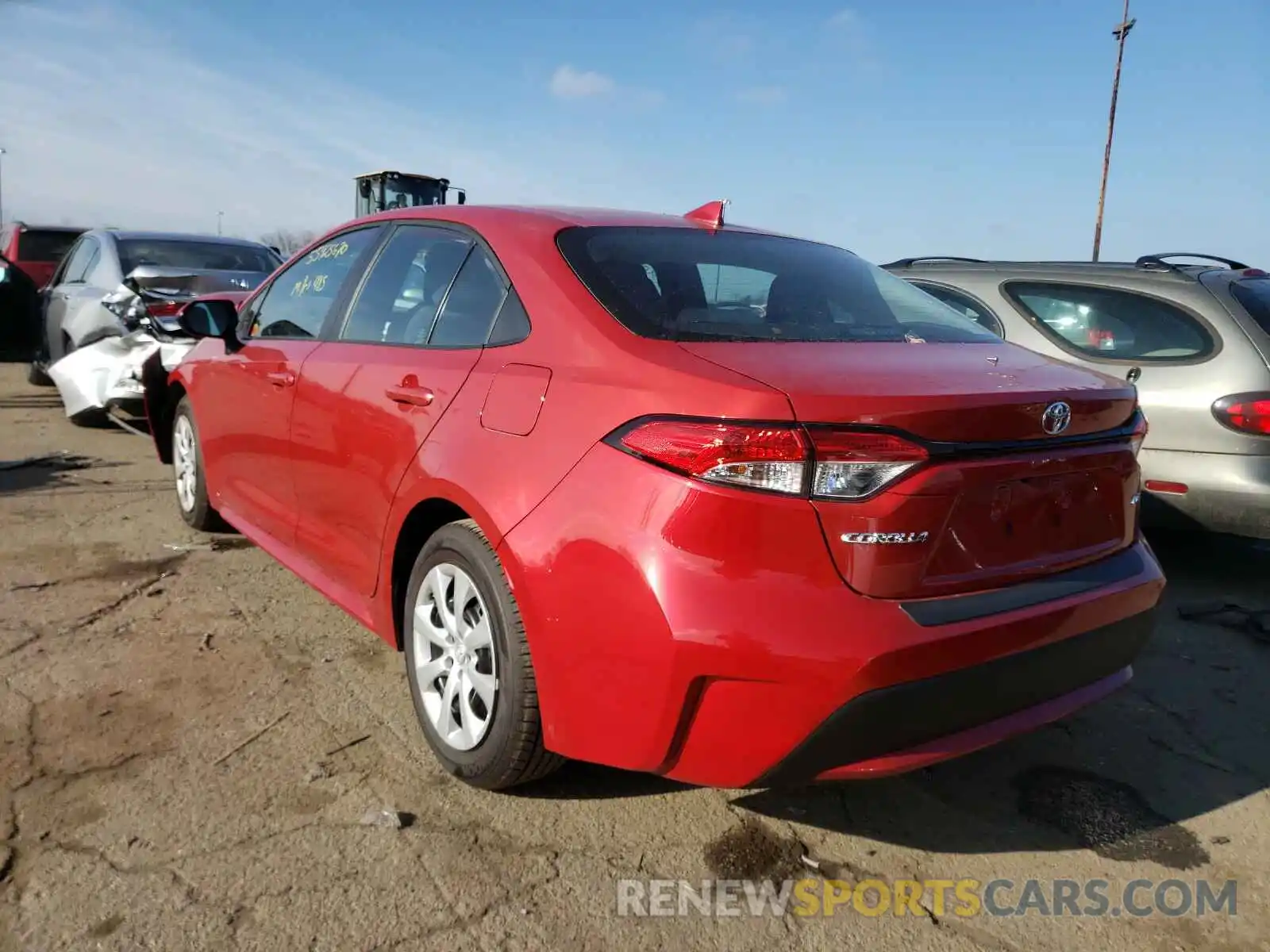 3 Photograph of a damaged car 5YFEPRAE3LP144295 TOYOTA COROLLA 2020