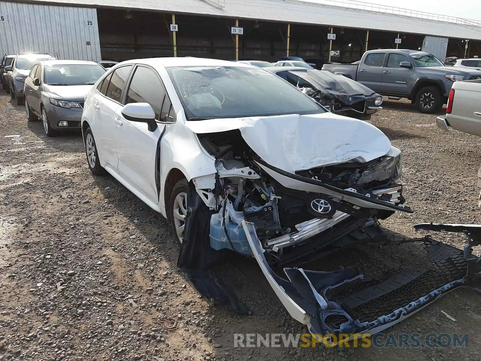 1 Photograph of a damaged car 5YFEPRAE3LP144636 TOYOTA COROLLA 2020